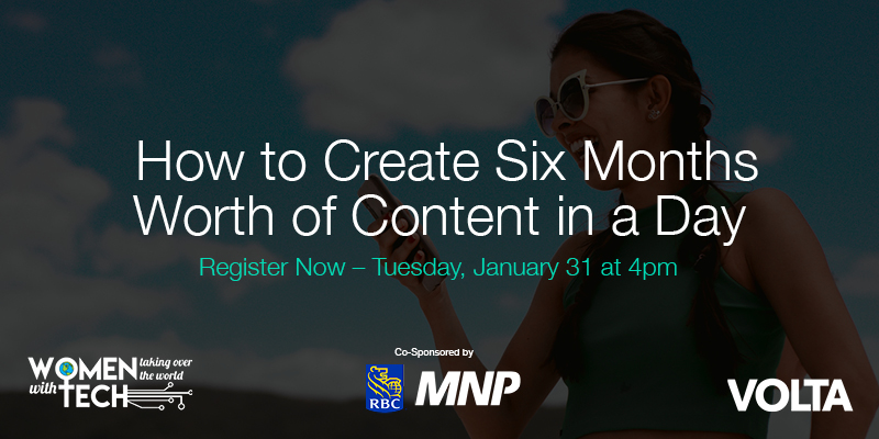 WTWT: How to Create Six Months Worth of Content in a Day