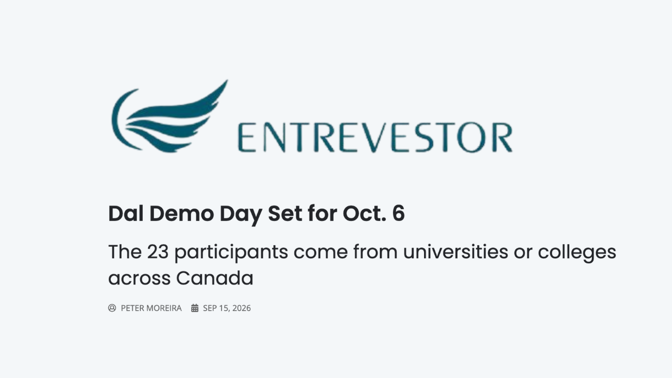 Demo Day Teams announced by Entrevestor