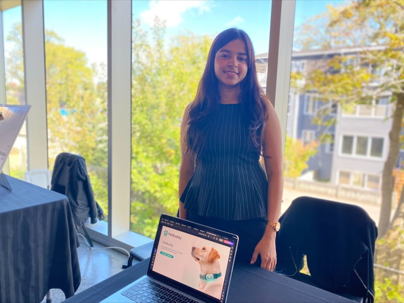 Rabjot Kaur, founder of PetBuddy, is seen at Dalhousie Demo Day. (CTV/Vanessa Wright)